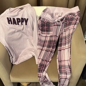 Secret Treasures Pink and Purple Pajama Set